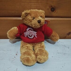 March of Dimes Ohio State Bean Bear plush 8" Vintage 2006 Plushland F22